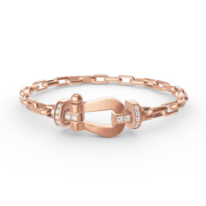 ¡®lume Jewelry¡¯FORCE LARGE HORSESHOE CLASP  METAL BRACELET
