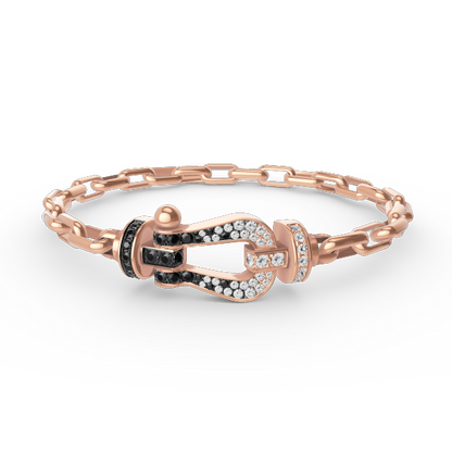 ¡®lume Jewelry¡¯FORCE LARGE HORSESHOE CLASP  METAL BRACELET