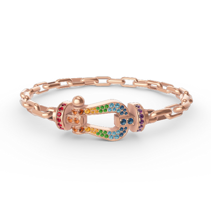 ¡®lume Jewelry¡¯FORCE LARGE HORSESHOE CLASP  METAL BRACELET