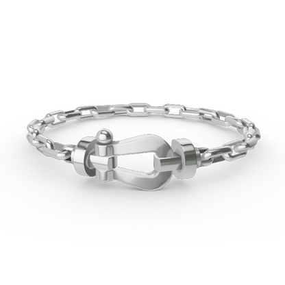 ¡®lume Jewelry¡¯FORCE LARGE HORSESHOE CLASP  METAL BRACELET