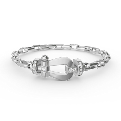 ¡®lume Jewelry¡¯FORCE LARGE HORSESHOE CLASP  METAL BRACELET
