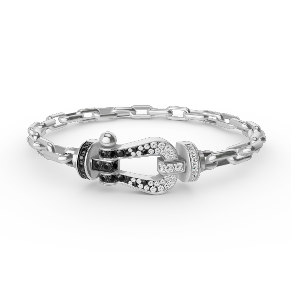 ¡®lume Jewelry¡¯FORCE LARGE HORSESHOE CLASP  METAL BRACELET