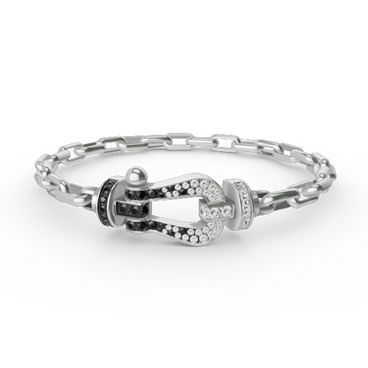 ¡®lume Jewelry¡¯FORCE LARGE HORSESHOE CLASP  METAL BRACELET