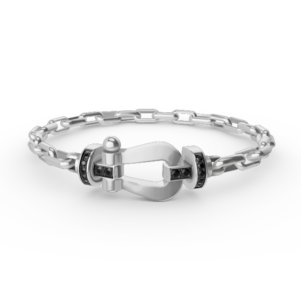 ¡®lume Jewelry¡¯FORCE LARGE HORSESHOE CLASP  METAL BRACELET