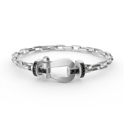 ¡®lume Jewelry¡¯FORCE LARGE HORSESHOE CLASP  METAL BRACELET