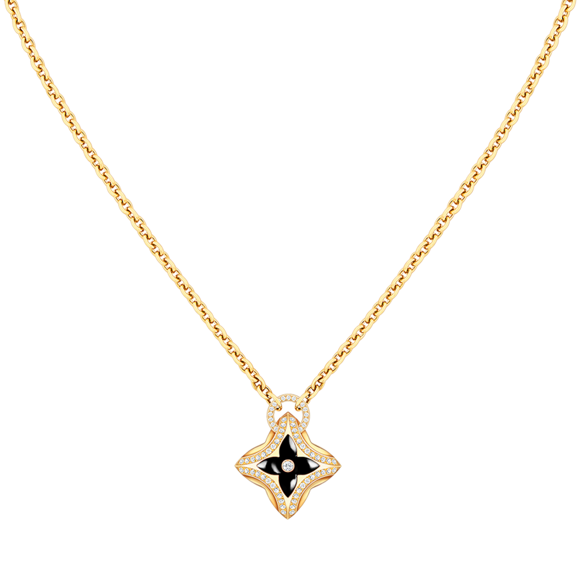 ¡®lume Jewelry¡¯STAR PEDANT PINK GOLD DIAMOND NECKLACE