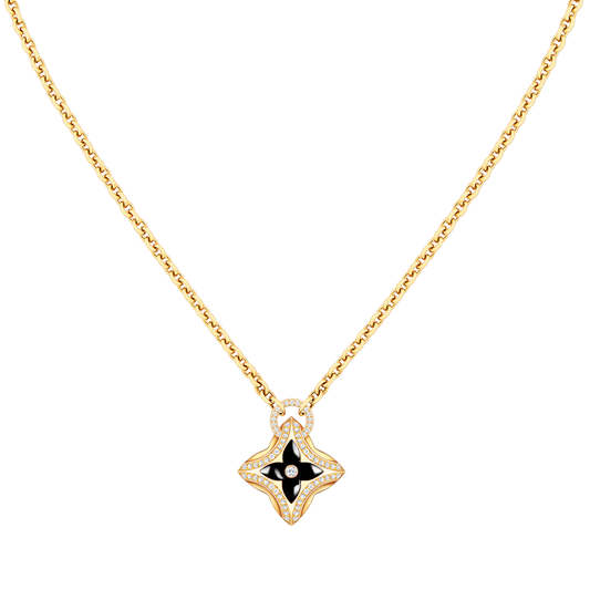 ¡®lume Jewelry¡¯STAR PEDANT PINK GOLD DIAMOND NECKLACE