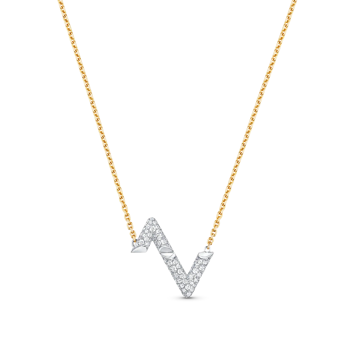 ¡®lume Jewelry¡¯VOLT SILVER DIAMOND PEDANT NECKLACE