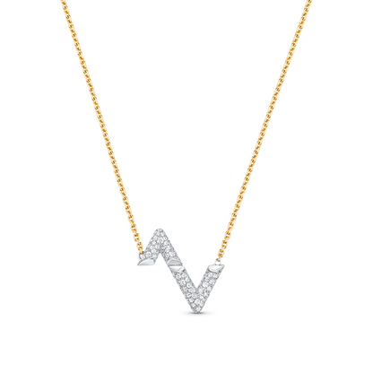 ¡®lume Jewelry¡¯VOLT SILVER DIAMOND PEDANT NECKLACE