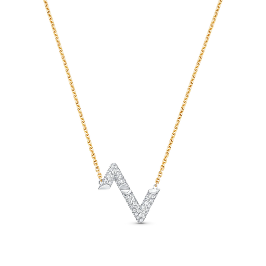¡®lume Jewelry¡¯VOLT SILVER DIAMOND PEDANT NECKLACE