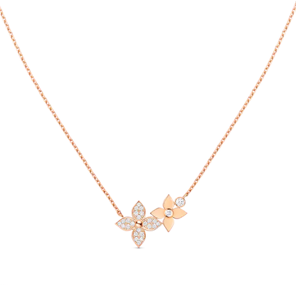 ¡®lume Jewelry¡¯STAR BLOSSOM NECKLACE PINK GOLD DIAMONDS