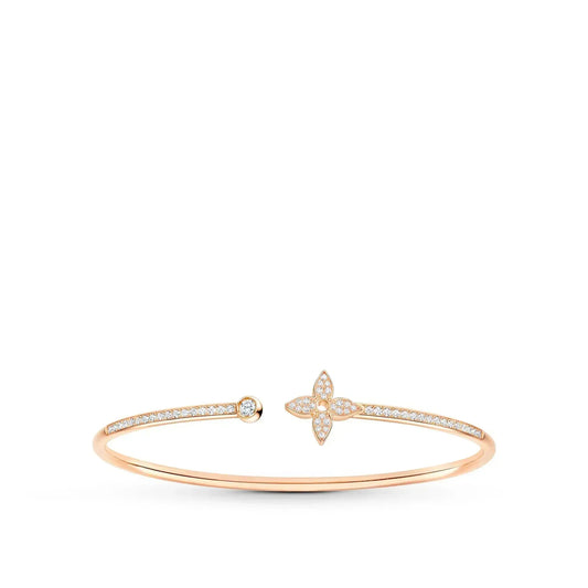 ¡®lume Jewelry¡¯IDYLLE PINK GOLD OPEN BRACELET DIAMOND PAVED