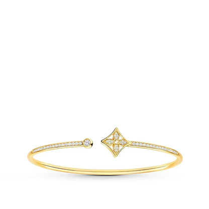 ¡®lume Jewelry¡¯IDYLLE GOLD OPEN BRACELET DIAMOND PAVED