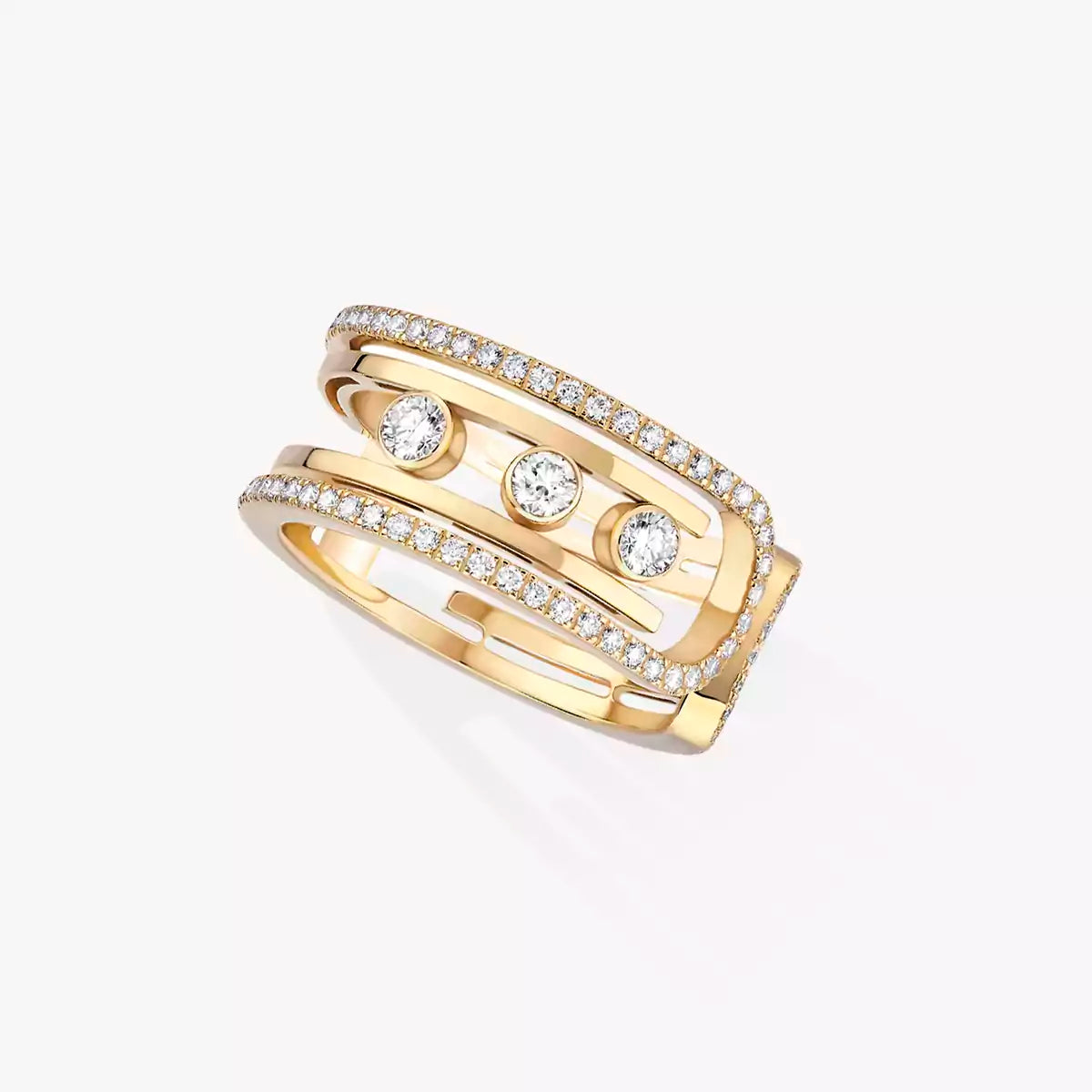 [lume Jewelry]Move 10th Diamond Ring in Gold