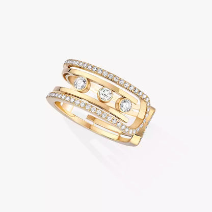 [lume Jewelry]Move 10th Diamond Ring in Gold