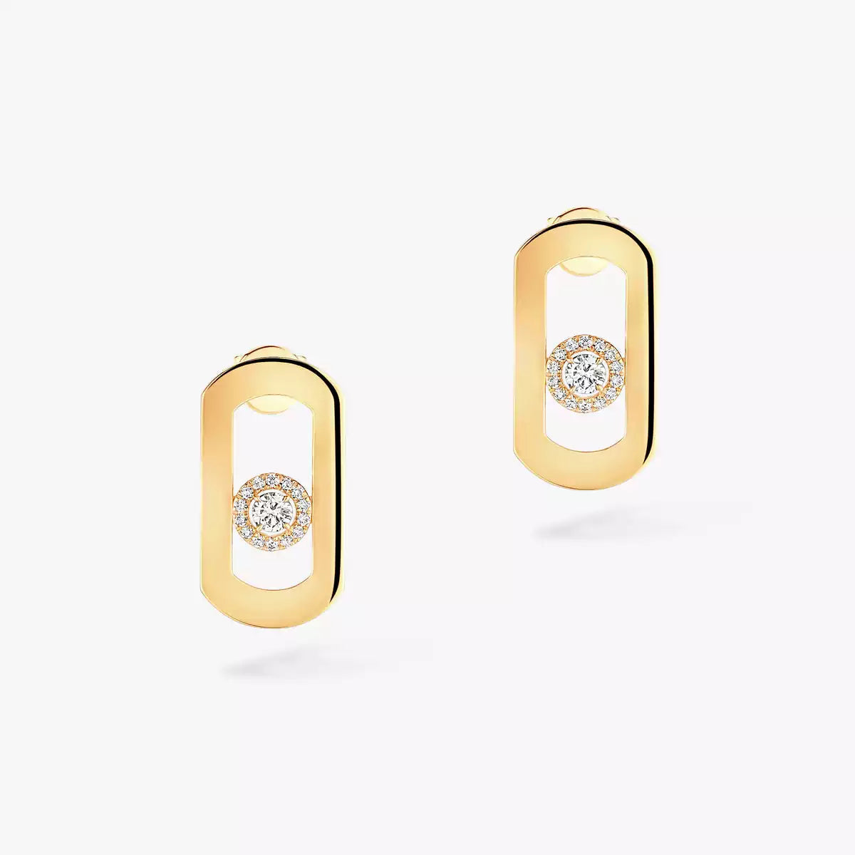 [lume Jewelry]So Move Diamond Earrings in Yellow Gold