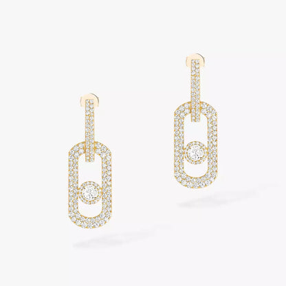 [lume Jewelry]So Move XL Pave_-Set Diamond Pendant Earrings