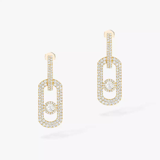 [lume Jewelry]So Move XL Pave_-Set Diamond Pendant Earrings