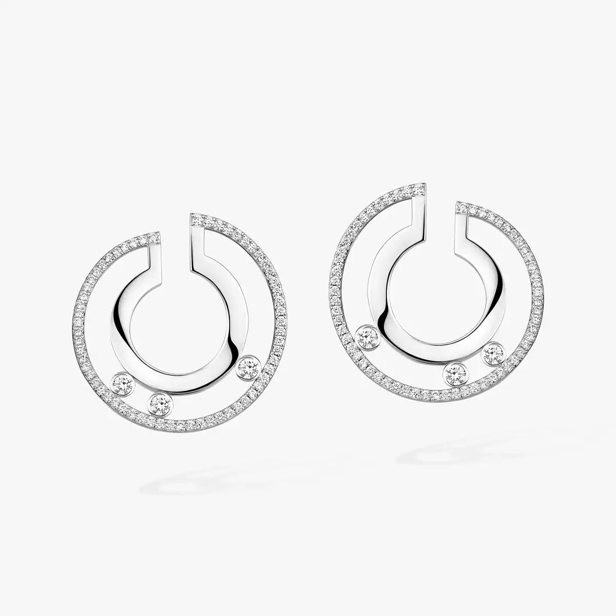 [lume Jewelry]Move Romane Small Diamond Hoop Earrings