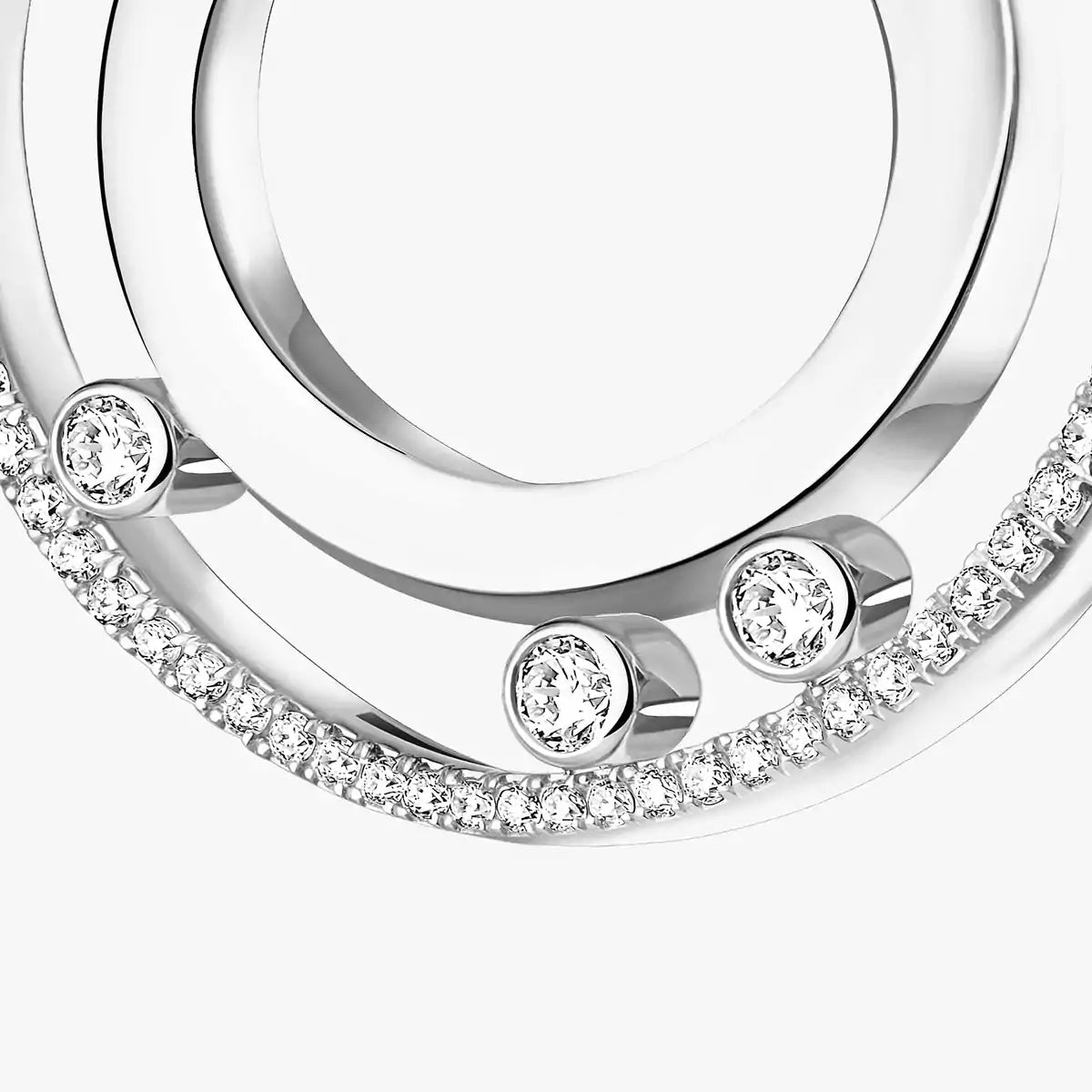 [lume Jewelry]Move Romane Small Diamond Hoop Earrings
