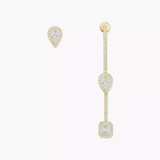 [lume Jewelry]Diamond Drop Earrings My Twin