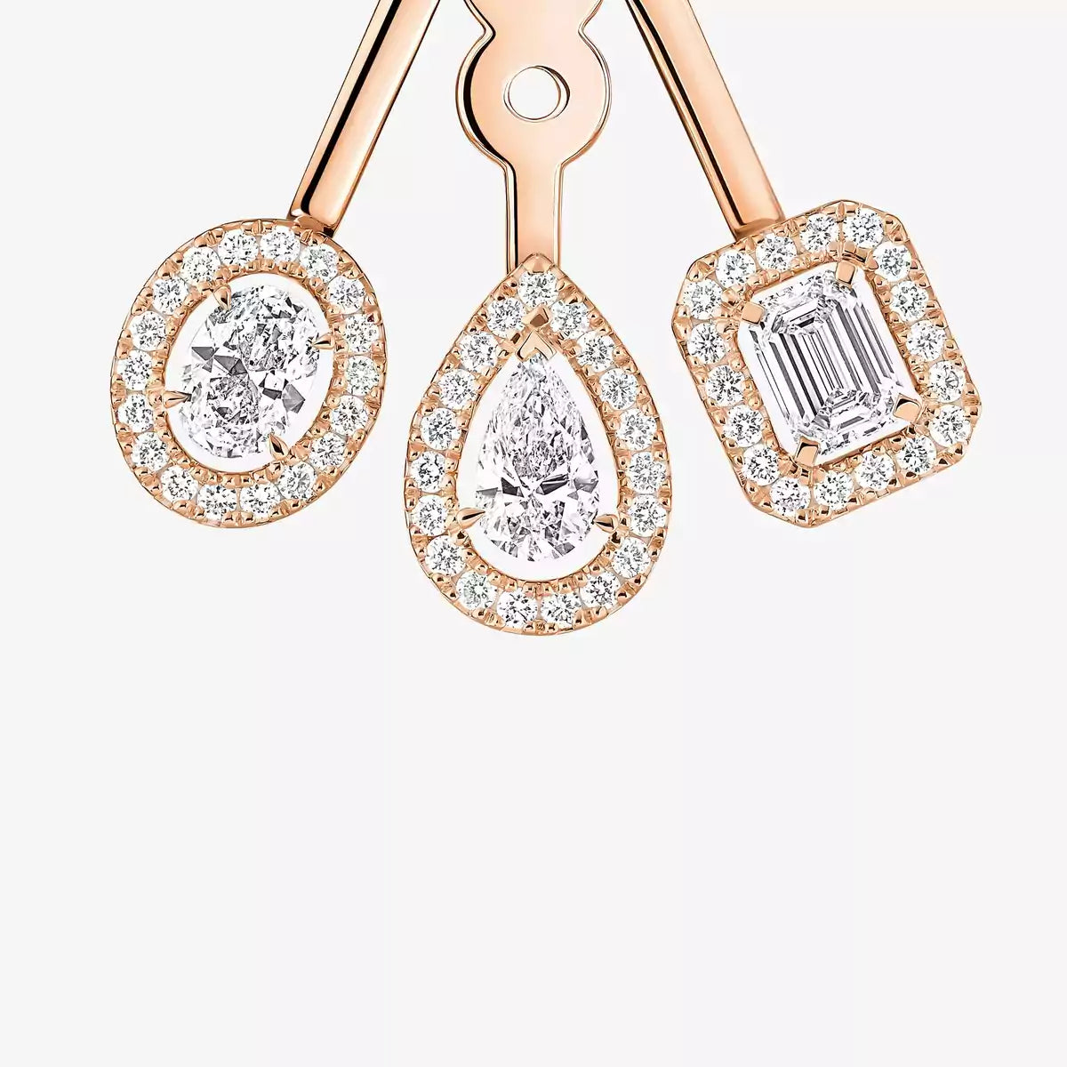 [lume Jewelry] My Twin Trio  Diamond Earrings