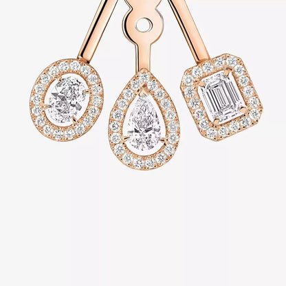 [lume Jewelry] My Twin Trio  Diamond Earrings