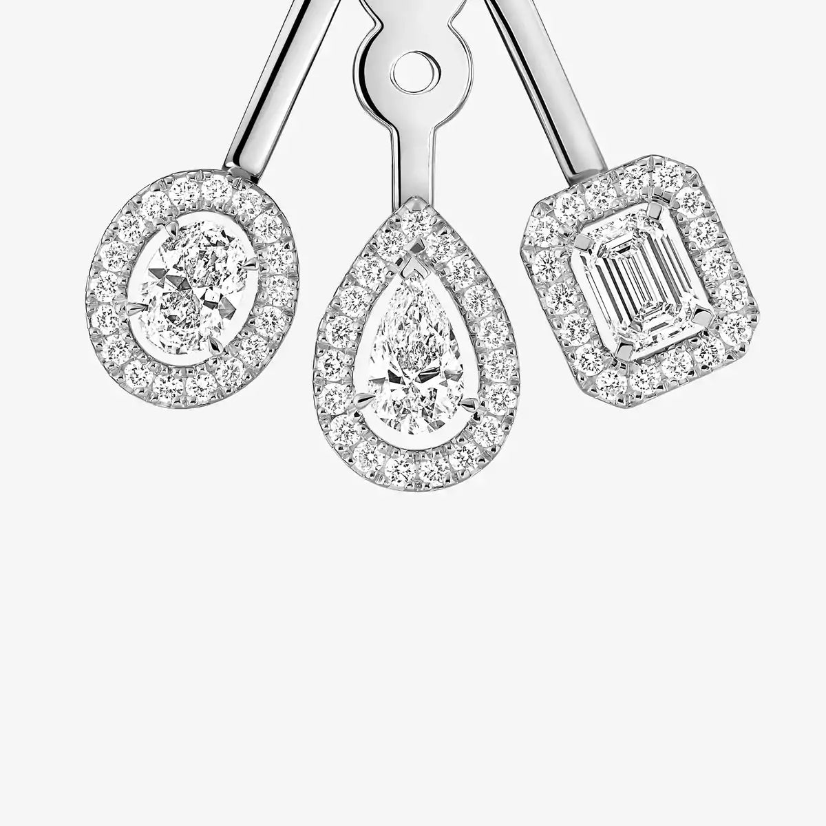 [lume Jewelry] My Twin Trio  Diamond Earrings