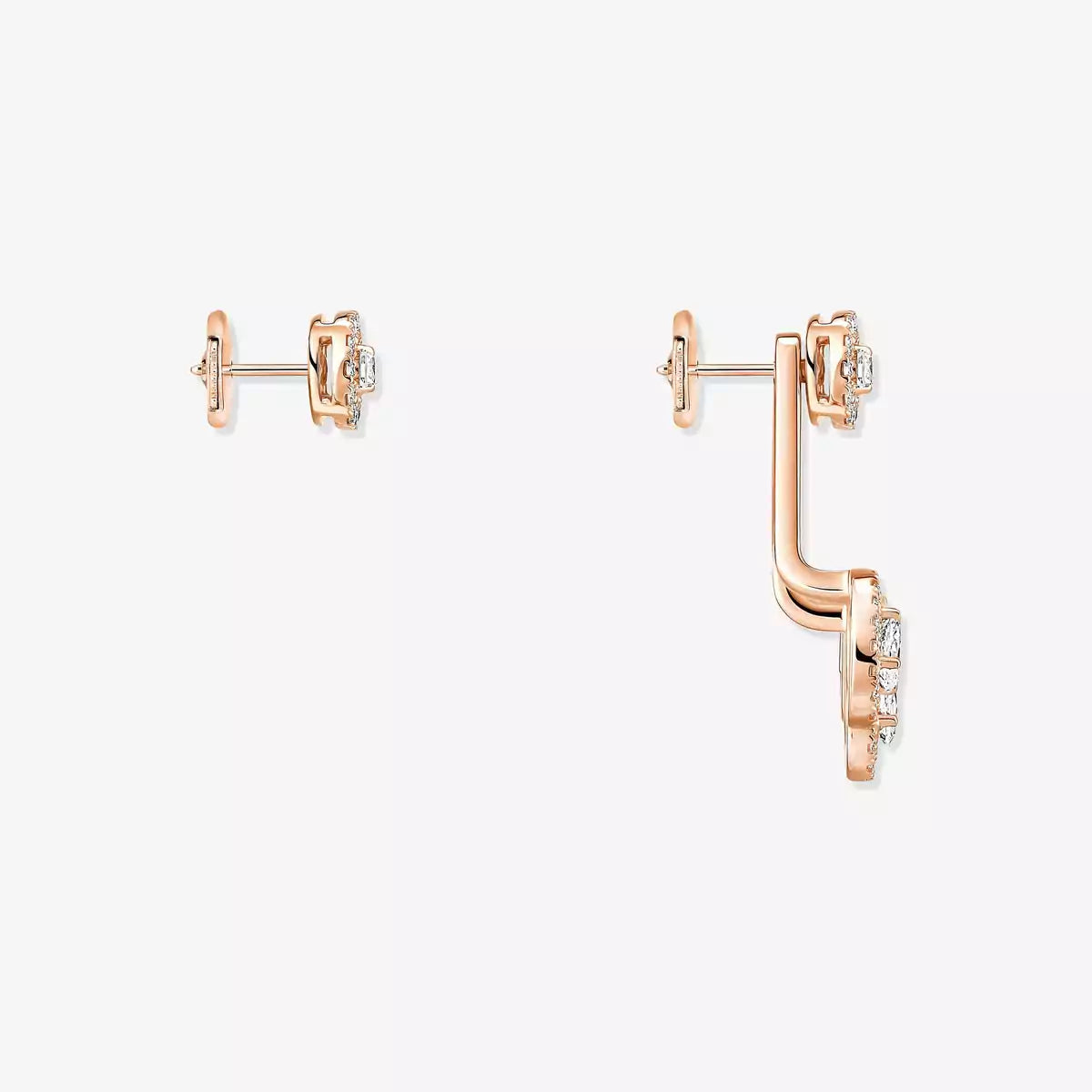 [lume Jewelry] My Twin Trio  Diamond Earrings