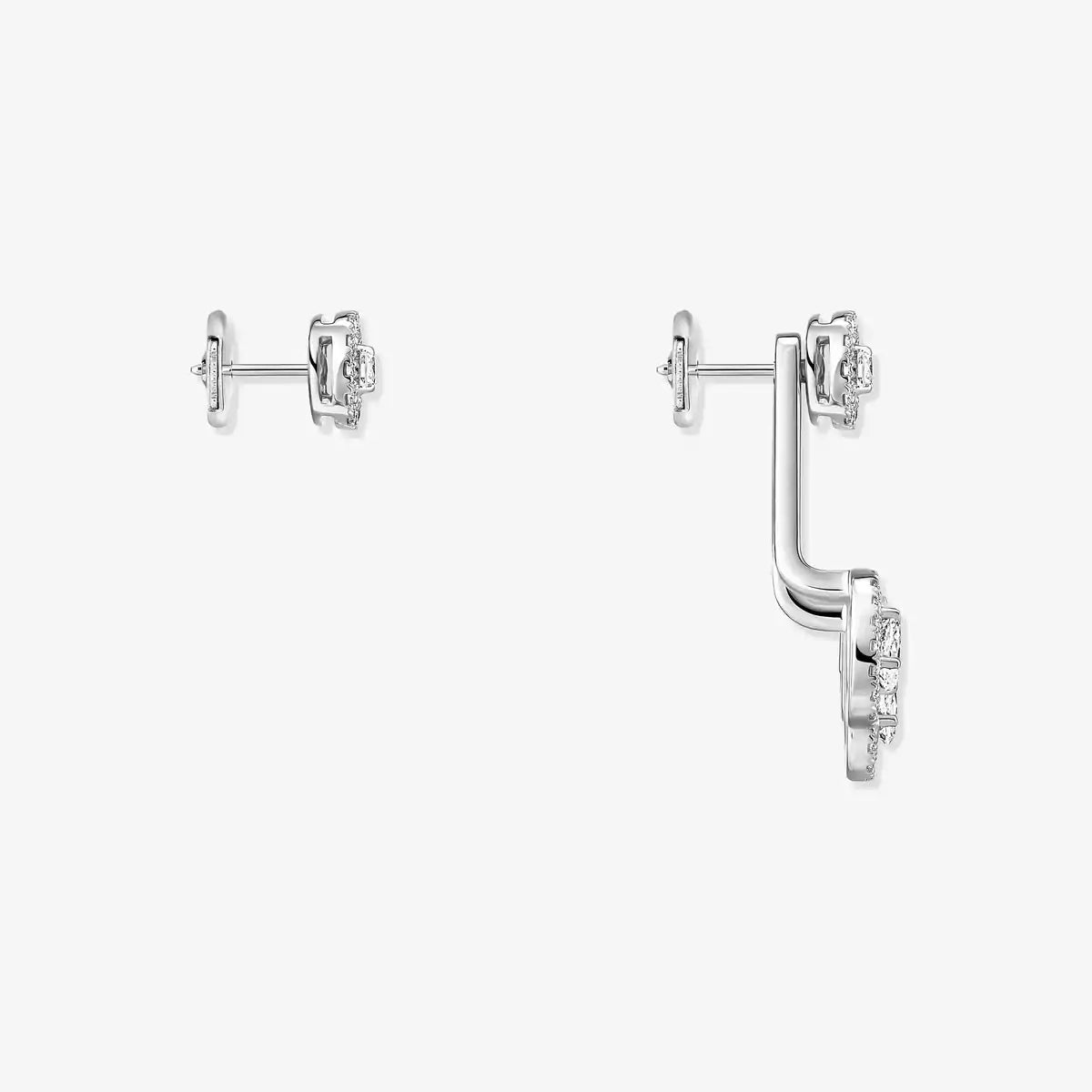 [lume Jewelry] My Twin Trio  Diamond Earrings