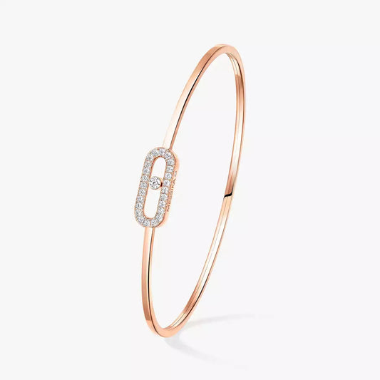 [lume Jewelry]Move Uno pavé flex bangle medium