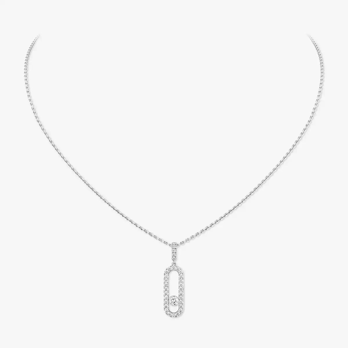 [lume Jewelry]Move Uno Diamond Necklace in Rose Gold