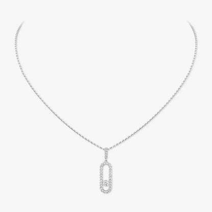 [lume Jewelry]Move Uno Diamond Necklace in Rose Gold