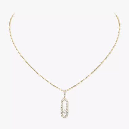 [lume Jewelry]Move Uno Diamond Necklace in Rose Gold