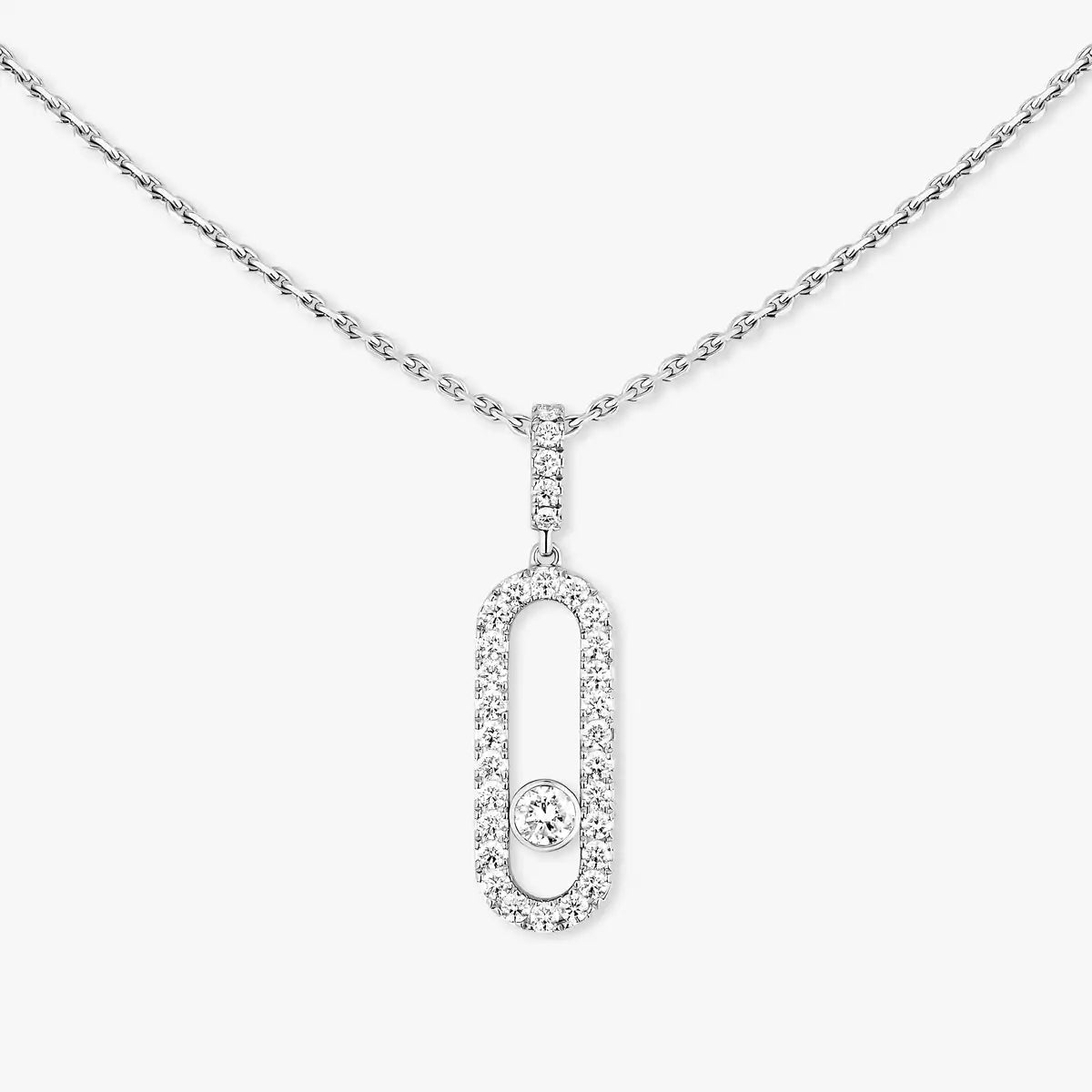 [lume Jewelry]Move Uno Diamond Necklace in Rose Gold