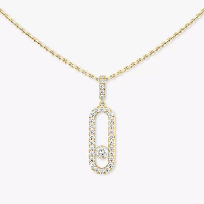 [lume Jewelry]Move Uno Diamond Necklace in Rose Gold