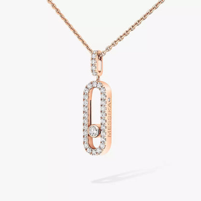 [lume Jewelry]Move Uno Diamond Necklace in Rose Gold