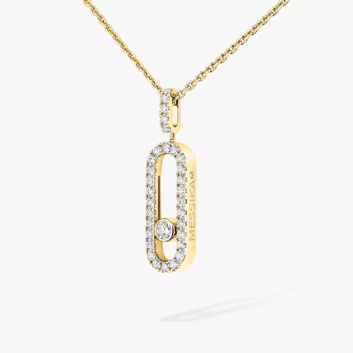 [lume Jewelry]Move Uno Diamond Necklace in Rose Gold