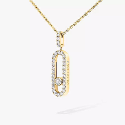 [lume Jewelry]Move Uno Diamond Necklace in Rose Gold