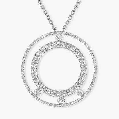 [lume Jewelry]Move Romane Long Pave_-Set Diamond Necklace