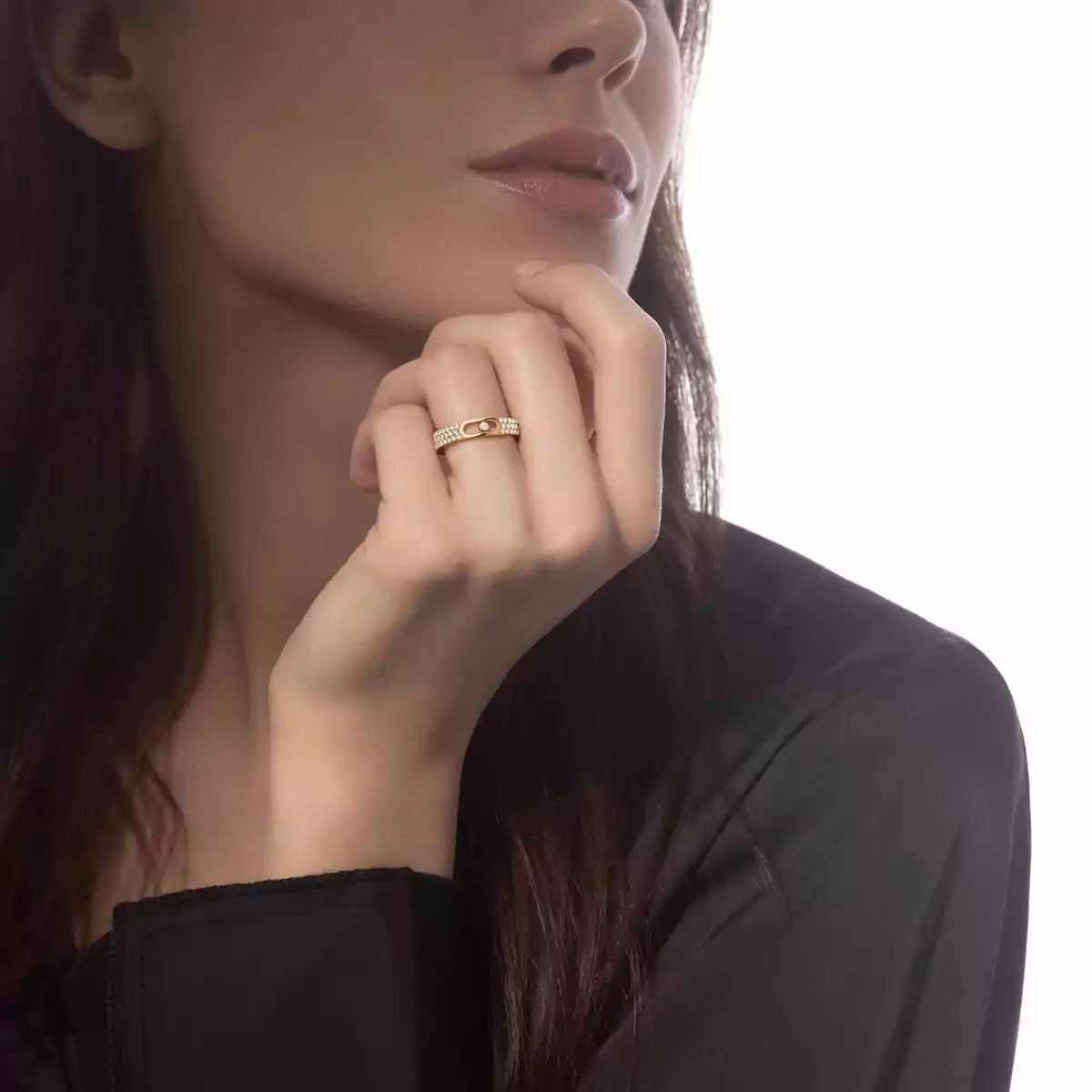 [lume Jewelry]Move Joaillerie Pave_ Diamond Wedding Ring