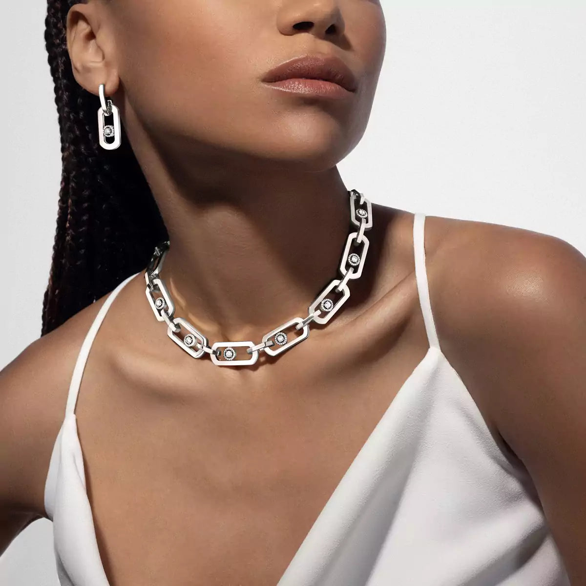 [lume Jewelry] So Move XL Diamond Hoop Earring