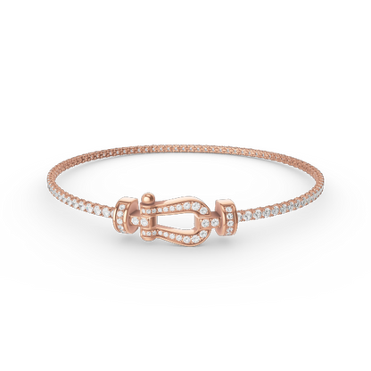 ¡®lume Jewelry¡¯FORCE  HORSESHOE  DIAMOND TENNIS BRACELET