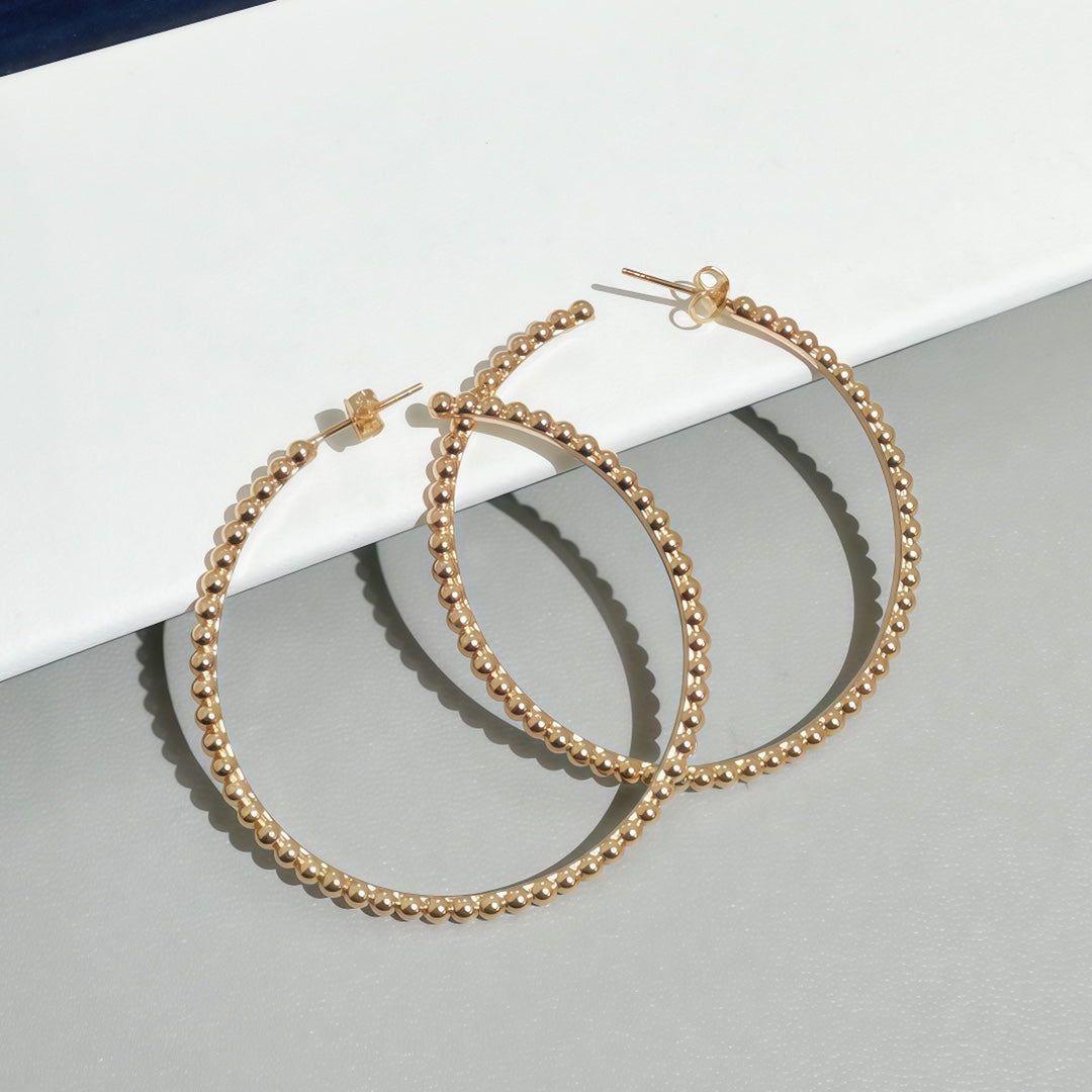 [lume Jewelry] SMOOTH BEAD STUD EARRINGS
