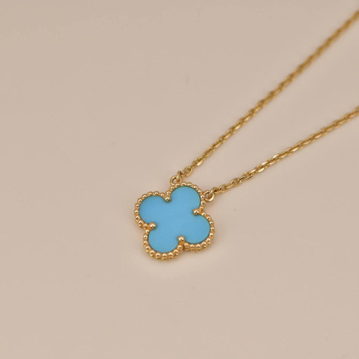 ¡®lume Jewelry¡¯CLOVER 15MM VINTAGE TURQUOISE NECKLACE