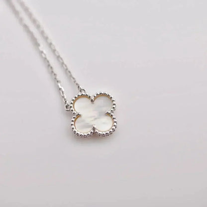 ¡®lume Jewelry¡¯CLOVER  15MM WHITE MOTHER-OF-PEARL SILVER
