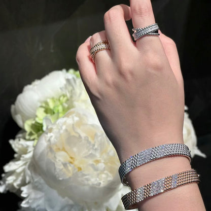 [lume Jewelry]  FIVE-ROW DIAMOND BRACELET
