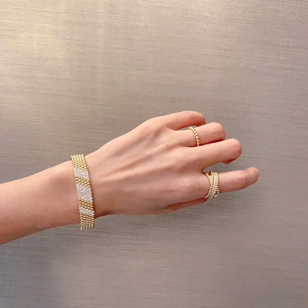 [lume Jewelry]  FIVE-ROW DIAMOND BRACELET