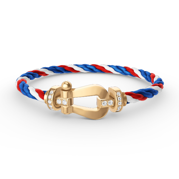 ¡®lume Jewelry¡¯FORCE LARGE HORSESHOE HALF DIAMOND BRACELET GOLD