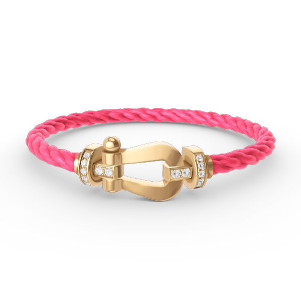 ¡®lume Jewelry¡¯FORCE LARGE HORSESHOE HALF DIAMOND BRACELET GOLD